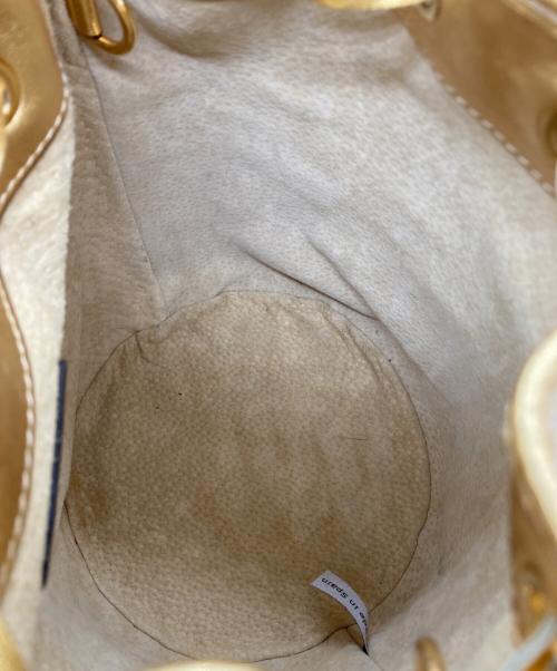 J&M DAVIDSON（ジェイ＆エム デヴィッドソン）J&M DAVIDSON (ジェイ＆エム デヴィッドソン) フリンジカーニバルバッグ ゴールドの古着・服飾アイテム