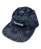 SUPREMEシュプリーム）の古着「Bandana Jacquard Denim Camp Cap」｜インディゴ