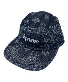 SUPREME（シュプリーム）の古着「Bandana Jacquard Denim Camp Cap」｜インディゴ