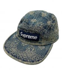 SUPREME（シュプリーム）の古着「Bandana Jacquard Denim Camp Cap」｜ブルー