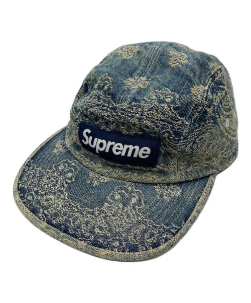 SUPREME（シュプリーム）SUPREME (シュプリーム) Bandana Jacquard Denim Camp Cap ブルーの古着・服飾アイテム