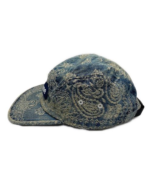 SUPREME（シュプリーム）SUPREME (シュプリーム) Bandana Jacquard Denim Camp Cap ブルーの古着・服飾アイテム