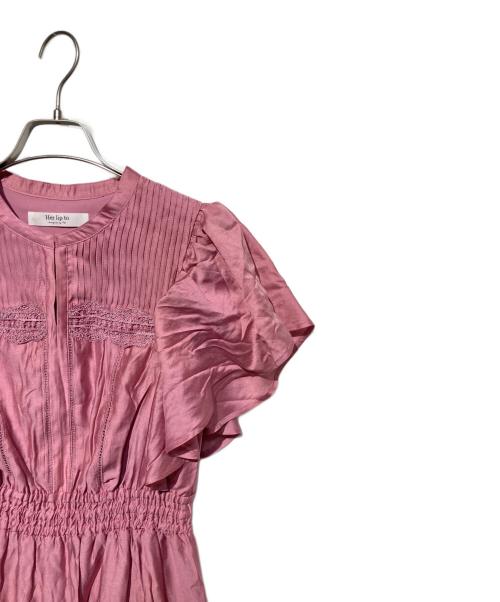 HER LIP TO（ハーリップトゥ）Her lip to (ハーリップトゥ) Little Butterfly Sleeve Dress ピンク サイズ:Freeの古着・服飾アイテム