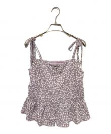 HER LIP TO（ハーリップトゥ）の古着「Cherry Pattern Strap Top」｜ピンク