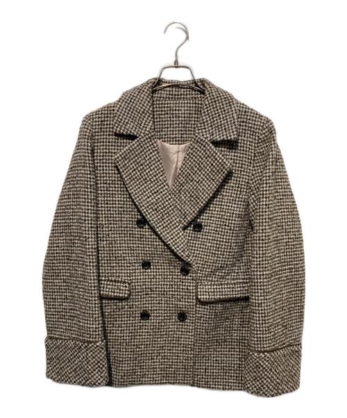 HER LIP TO（ハーリップトゥ）Her lip to (ハーリップトゥ) Hemingway Check Tweed Jacket ブラウン サイズ:Mの古着・服飾アイテム