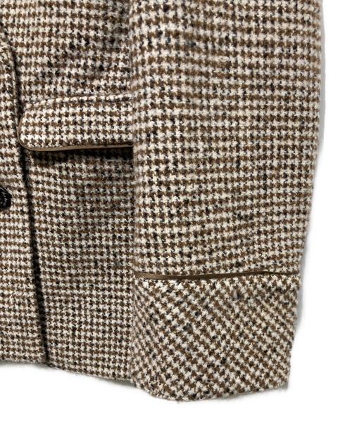 HER LIP TO（ハーリップトゥ）Her lip to (ハーリップトゥ) Hemingway Check Tweed Jacket ブラウン サイズ:Mの古着・服飾アイテム