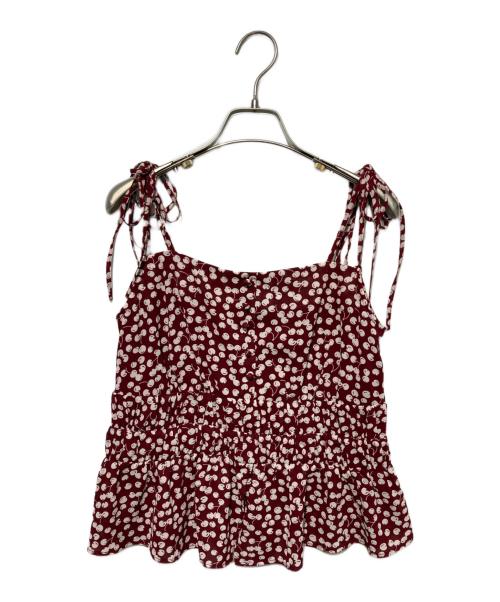 HER LIP TO（ハーリップトゥ）Her lip to (ハーリップトゥ) Cherry Pattern Strap Top レッド サイズ:Mの古着・服飾アイテム