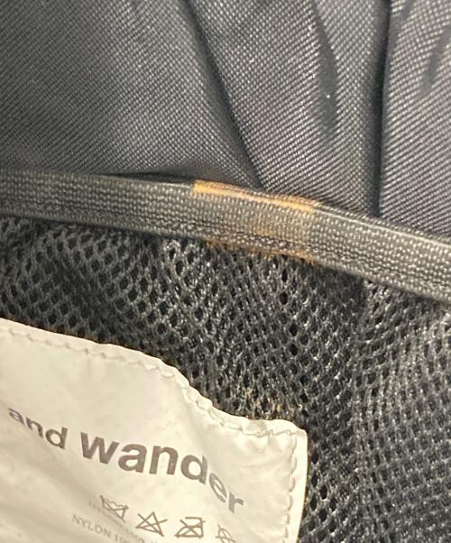 and wander（アンドワンダー）and wander (アンドワンダー) ヘザーバックパック ブラックの古着・服飾アイテム