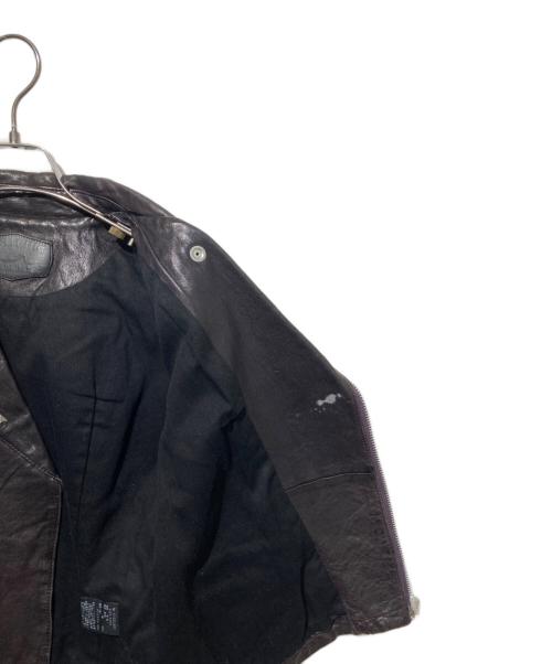 Hysteric Glamour（ヒステリックグラマー）Hysteric Glamour (ヒステリックグラマー) スタッズダブルライダースジャケット ブラック サイズ:Freeの古着・服飾アイテム