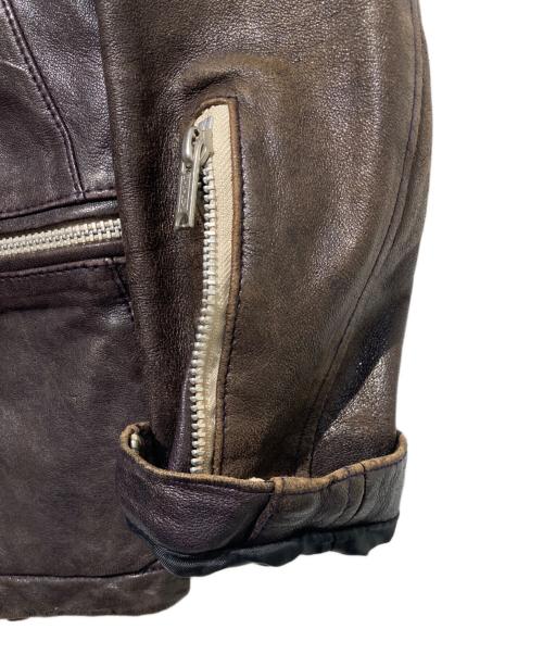 Hysteric Glamour（ヒステリックグラマー）Hysteric Glamour (ヒステリックグラマー) スタッズダブルライダースジャケット ブラック サイズ:Freeの古着・服飾アイテム