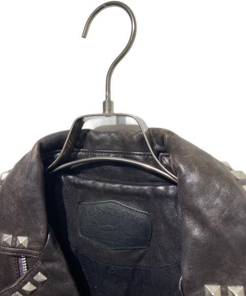 Hysteric Glamour（ヒステリックグラマー）Hysteric Glamour (ヒステリックグラマー) スタッズダブルライダースジャケット ブラック サイズ:Freeの古着・服飾アイテム