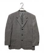 COMME des GARCONS HOMMEコムデギャルソン オム）の古着「ウールリネンテーラードジャケット」｜ブラウン