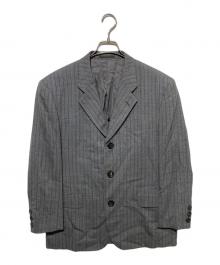 COMME des GARCONS HOMME（コムデギャルソン オム）の古着「3Bストライプテーラードジャケット」｜ブラウン