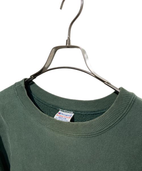 Champion REVERSE WEAVE（チャンピオン リバース ウィーブ）Champion REVERSE WEAVE (チャンピオン リバース ウィーブ) クルーネックスウェット グリーン サイズ:Mの古着・服飾アイテム
