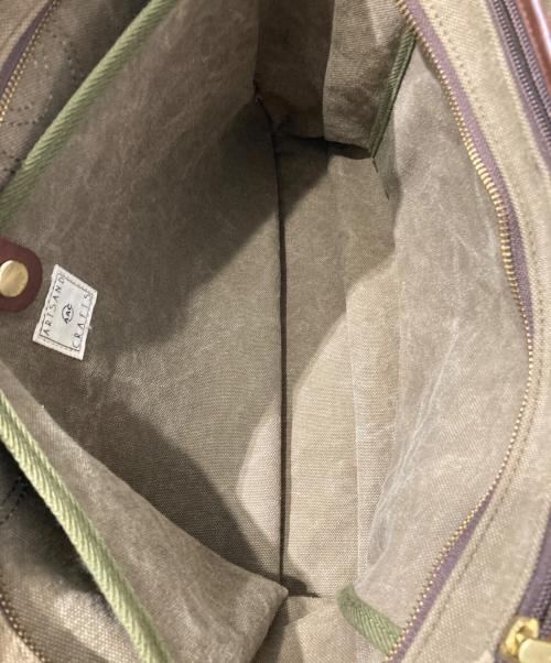 arts&crafts（アーツアンドクラフツ）arts&crafts (アーツアンドクラフツ) 1ROOMBRIEFCASE ブリーフケース オリーブの古着・服飾アイテム