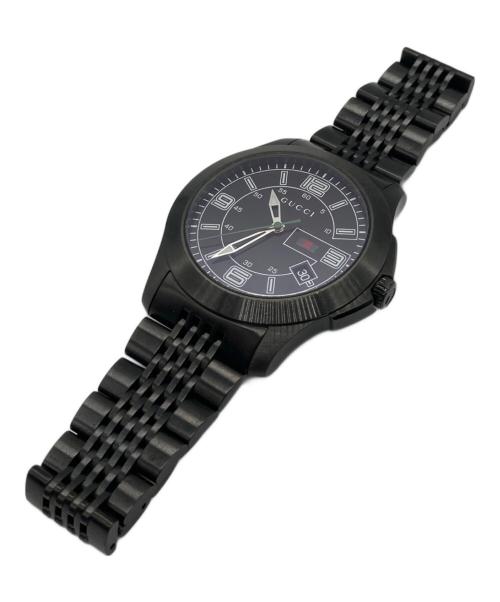 GUCCI（グッチ）GUCCI (グッチ) Gタイムレス  腕時計 ブラックの古着・服飾アイテム