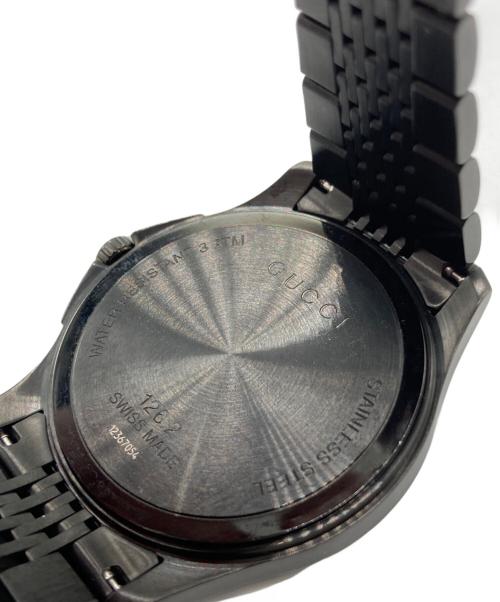 GUCCI（グッチ）GUCCI (グッチ) Gタイムレス  腕時計 ブラックの古着・服飾アイテム