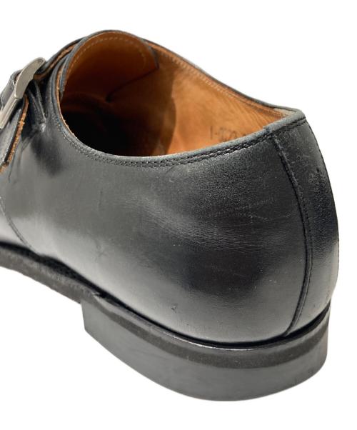 SCOTCH GRAIN（スコッチグレイン）SCOTCH GRAIN (スコッチグレイン) ダブルモンクストラックシューズ ブラック サイズ:24 1/2の古着・服飾アイテム