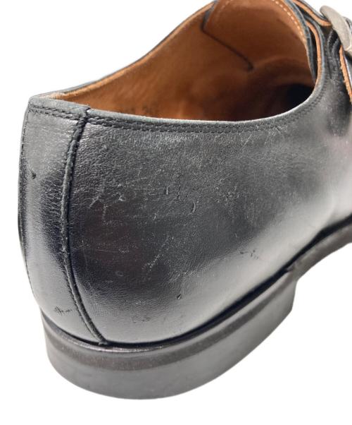 SCOTCH GRAIN（スコッチグレイン）SCOTCH GRAIN (スコッチグレイン) ダブルモンクストラックシューズ ブラック サイズ:24 1/2の古着・服飾アイテム