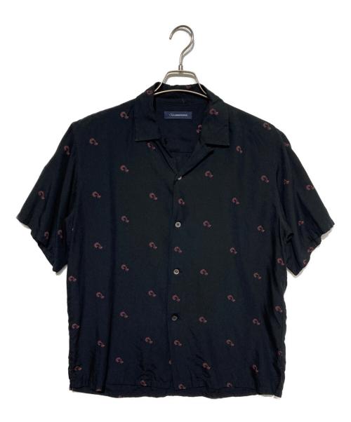 JohnUNDERCOVER（ジョンアンダーカバー）JohnUNDERCOVER (ジョンアンダーカバー) オープンカラーシャツ ブラック サイズ:3の古着・服飾アイテム