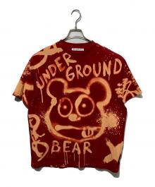 Acne studios（アクネ ストゥディオズ）の古着「グラフィックプリントＴシャツ」｜レッド