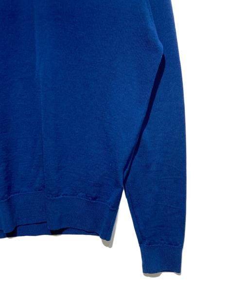 JOHN SMEDLEY（ジョンスメドレー）JOHN SMEDLEY (ジョンスメドレー) Vネックニット ブルー サイズ:Ｓの古着・服飾アイテム