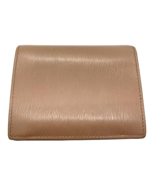 PRADA（プラダ）PRADA (プラダ) コンパクトウォレット ベージュの古着・服飾アイテム