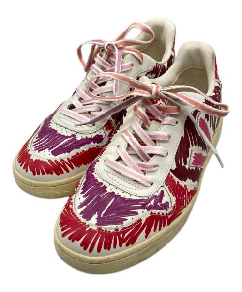 MARNI（マルニ）MARNI (マルニ) VEJA (ヴェジャ) V-10 ローカットスニーカー ホワイト×ピンク サイズ:27cmの古着・服飾アイテム