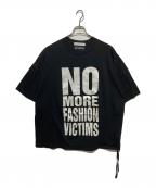 Mastermind WORLD×KATHARINE HAMNETTマスターマインド ワールド×キャサリンハムネット）の古着「SLOGAN BIG TEE」｜ブラック