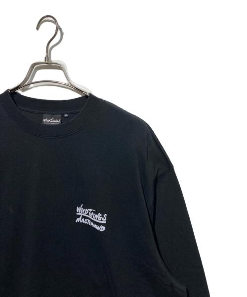 WILD THINGS（ワイルドシングス）WILD THINGS (ワイルドシングス) Mastermind JAPAN (マスターマインド ジャパン) ロングスリーブカットソー ブラック サイズ:XLの古着・服飾アイテム