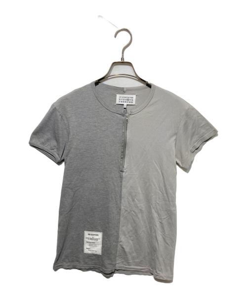 Maison Margiela（メゾンマルジェラ）Maison Margiela (メゾンマルジェラ) RE-EDITION  ハーフジップカットソー グレー サイズ:48の古着・服飾アイテム