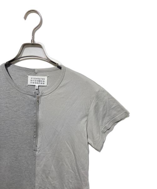 Maison Margiela（メゾンマルジェラ）Maison Margiela (メゾンマルジェラ) RE-EDITION  ハーフジップカットソー グレー サイズ:48の古着・服飾アイテム