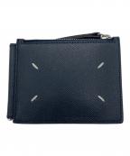 Maison Margielaメゾンマルジェラ）の古着「グレインレザー マネークリップ」｜ネイビー