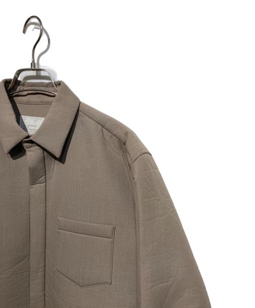 sacai（サカイ）sacai (サカイ) Suiting Bonding Shirt ベージュ サイズ:3の古着・服飾アイテム