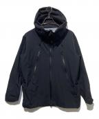 DESCENTE ALLTERRAINデザイント オルテライン）の古着「HARD SHELL JACKET -CREAS-」｜ブラック