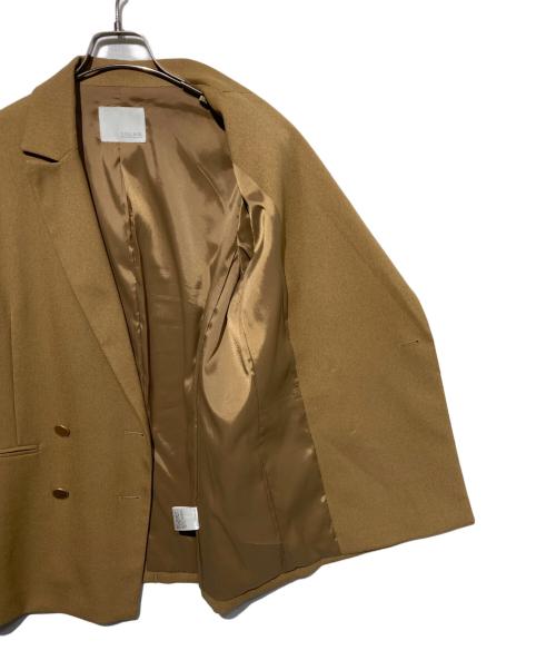 COLLAGE GALLARDAGALANTE（コラージュ ガリャルダガランテ）COLLAGE GALLARDAGALANTE (コラージュ ガリャルダガランテ) ウールライクダブテーラードジャケット ブラウン サイズ:Fの古着・服飾アイテム