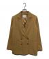 COLLAGE GALLARDAGALANTE（コラージュ ガリャルダガランテ）の古着「ウールライクダブテーラードジャケット」｜ブラウン