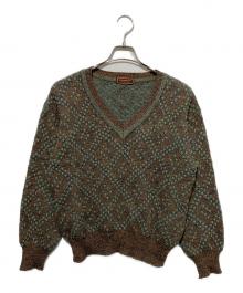 Yves Saint Laurent（イヴサンローラン）の古着「オールドVネックニット」｜ブラウン