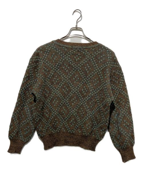 Yves Saint Laurent（イヴサンローラン）Yves Saint Laurent (イヴサンローラン) オールドVネックニット ブラウン サイズ:Lの古着・服飾アイテム