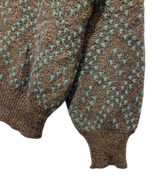 Yves Saint Laurent（イヴサンローラン）Yves Saint Laurent (イヴサンローラン) オールドVネックニット ブラウン サイズ:Lの古着・服飾アイテム