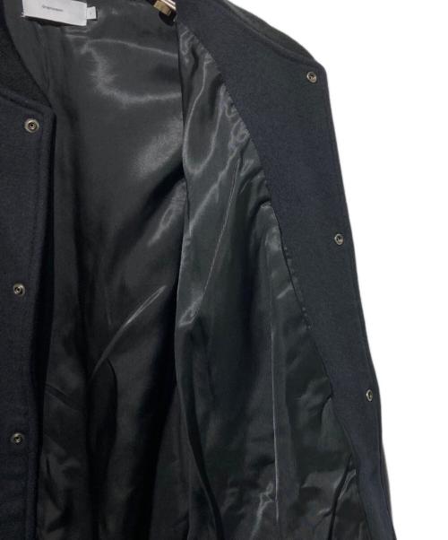 Graphpaper（グラフペーパー）Graphpaper (グラフペーパー) Light Melton Stadium Jacket ブラック サイズ:2の古着・服飾アイテム
