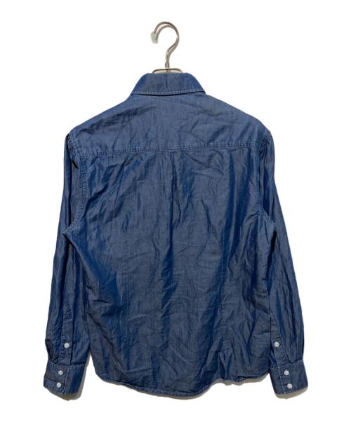 BRUNELLO CUCINELLI（ブルネロクチネリ）BRUNELLO CUCINELLI (ブルネロクチネリ) SLIM FIT ロングスリーブシャツ ブルー サイズ:Mの古着・服飾アイテム