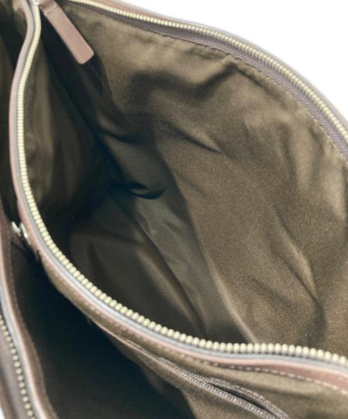 COACH（コーチ）COACH (コーチ) オールレザーブリーフトートバッグ ネイビーの古着・服飾アイテム
