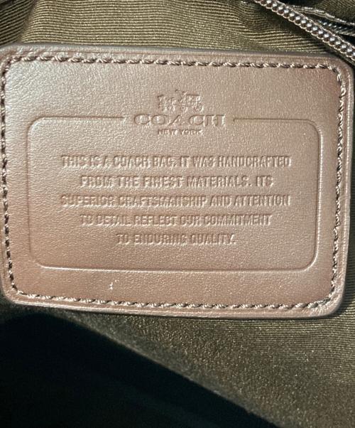 COACH（コーチ）COACH (コーチ) オールレザーブリーフトートバッグ ネイビーの古着・服飾アイテム