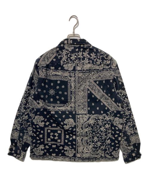 POLO RALPH LAUREN（ポロ・ラルフローレン）POLO RALPH LAUREN (ポロ・ラルフローレン) クラシックフィットバンダナプリントフランネルシャツ ブラック サイズ:Mの古着・服飾アイテム