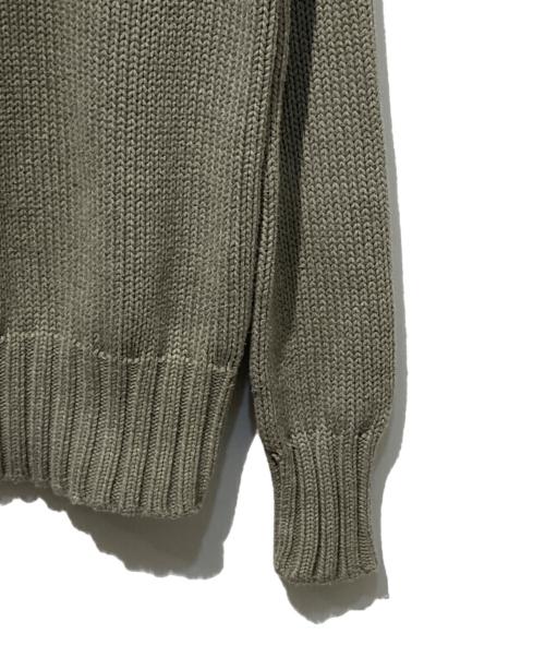 POLO RALPH LAUREN（ポロ・ラルフローレン）POLO RALPH LAUREN (ポロ・ラルフローレン) Pロゴコットンニット グレー サイズ:ＸＳの古着・服飾アイテム