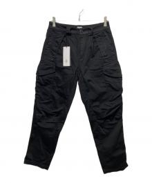C.P COMPANY（シーピーカンパニー）の古着「ストレッチサテンルーズフィットカーゴパンツ」｜ブラック