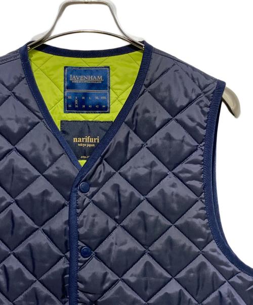 narifuri（ナリフリ）narifuri (ナリフリ) LAVENHAM (ラベンハム) キルティングベスト ネイビー サイズ:Sの古着・服飾アイテム