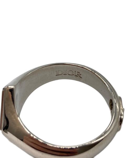 Dior（ディオール）DIOR (ディオール) CD DIAMOND リング シルバー×ブラック サイズ:20号の古着・服飾アイテム