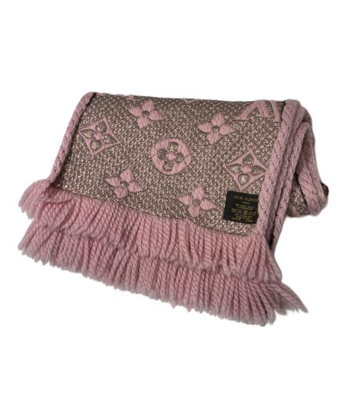 LOUIS VUITTON（ルイ ヴィトン）LOUIS VUITTON (ルイ ヴィトン) エシャルプロゴマニア マフラー ピンクの古着・服飾アイテム